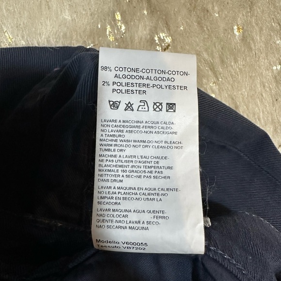 Versace Women’s Navy Blue Mid Rise Straight Leg Denim Jeans Size 32 - Picture 6 of 9